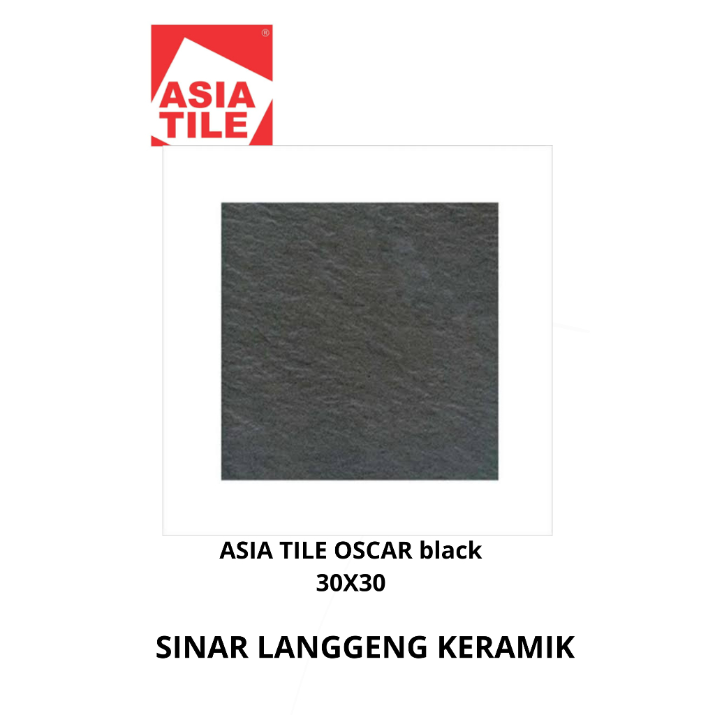 ASIA TILE OSCAR BLACK 30X30 KERAMIK LANTAI MATTE