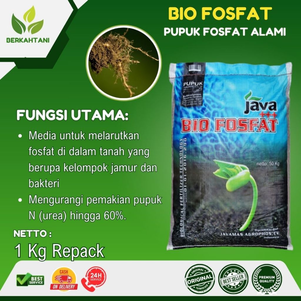 Pupuk Bio Fosfat 1 Kg Pembenah Tanah Fosfat Alami