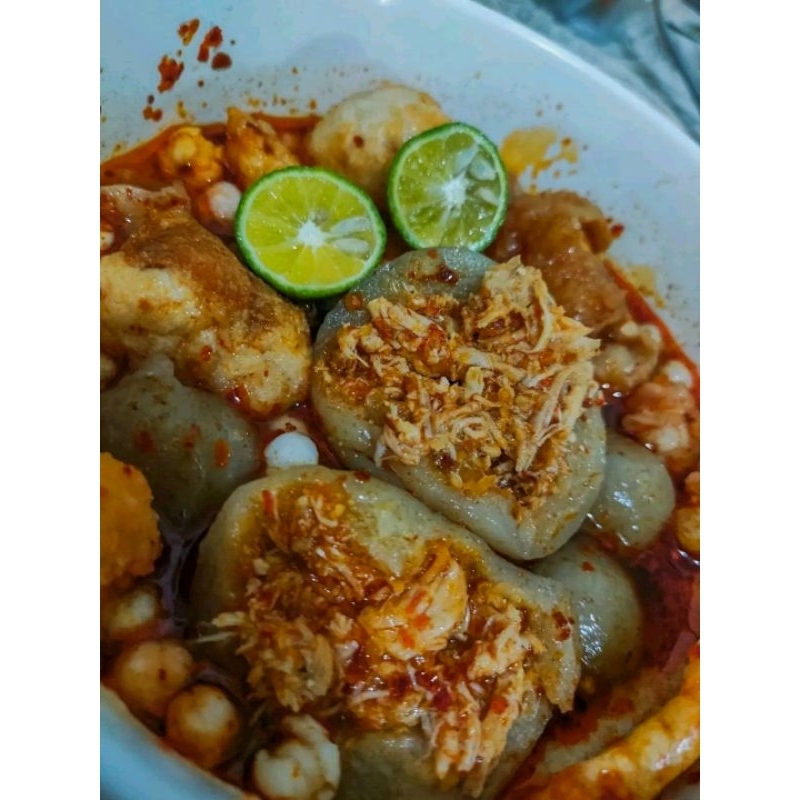

boci ayam suwir jumbo!! kuah pedes gurih