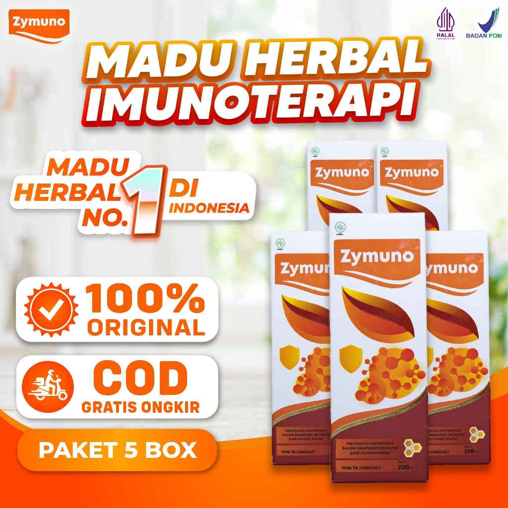 

[PAKET 5 BOTOL] | Zymuno | Bantu Atasi Kanker Tumor Benjolan Demam Flu Batuk dan Memperkuat Imun