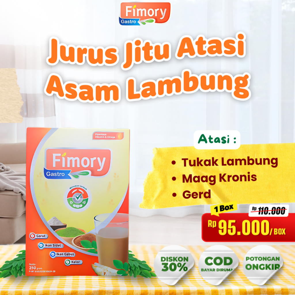 Fimory Gastro Sereal Umbi Garut Solusi Ampuh Atasi Asam Lambung  - FIMORY GASTRO  250 GRAM