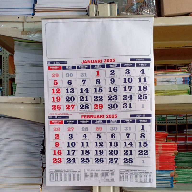 

Kalender Kerja Kecil Polos Edisi 2 Bulan Perlembar 2025 Terbaru