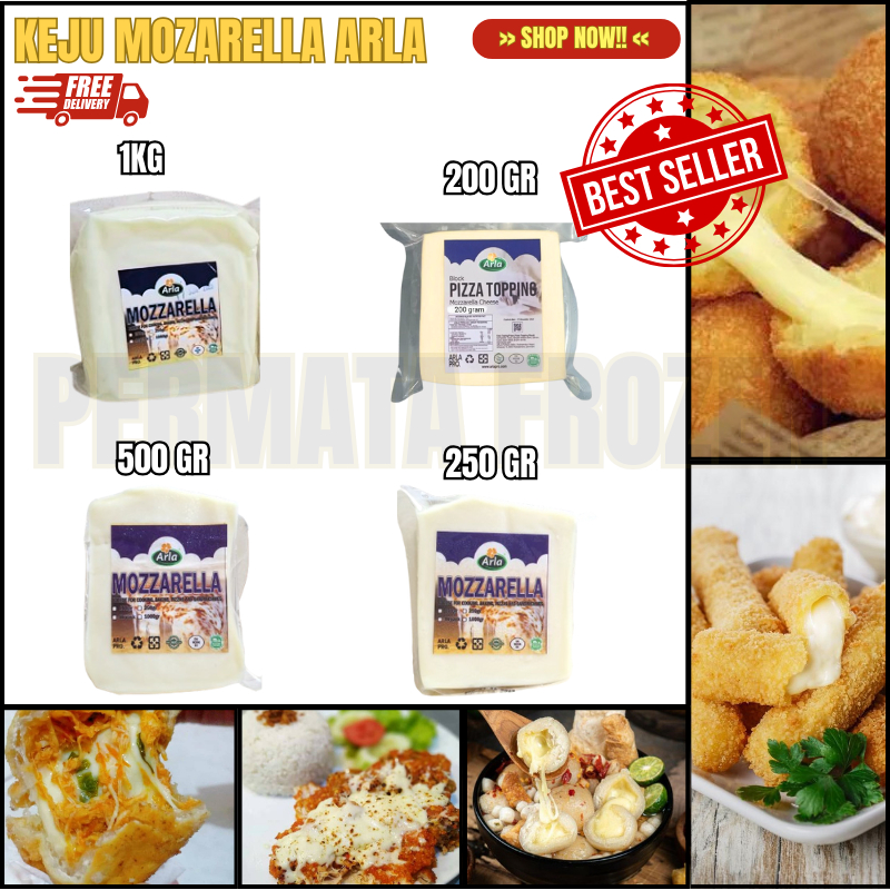 

Keju Mozarella 1 Kg Murah Buat Jualan / Keju Mozarella Topping 1kg