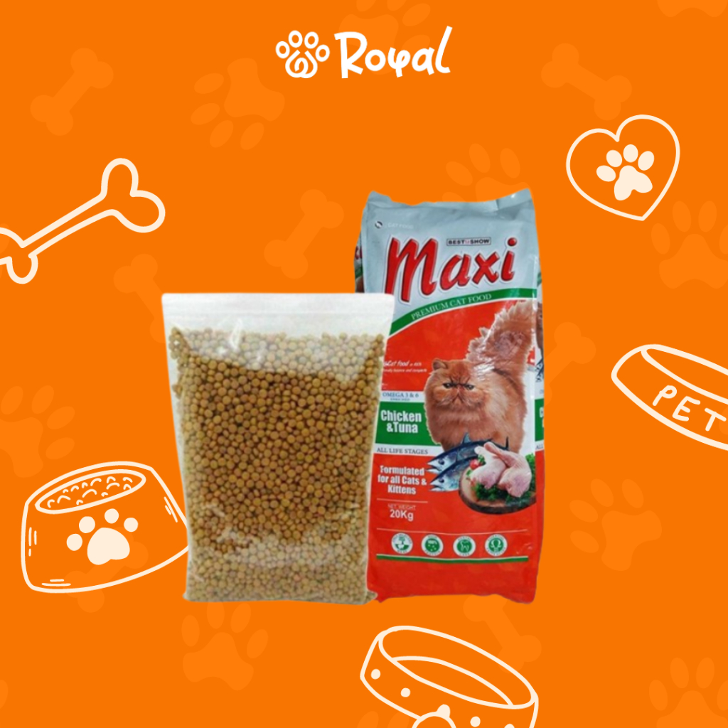 BIS Maxi Cat Food Chicken and Tuna 869gr  Makanan Kucing Repack Dry Cat Food Pakan Kucing Maxi