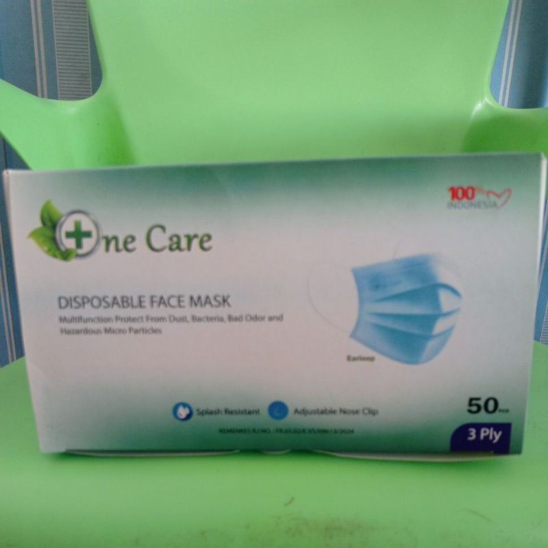 masker one care 3 ply