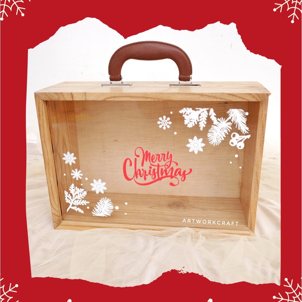 

Kotak Hampers Natal NATURAL custom 28x14x13