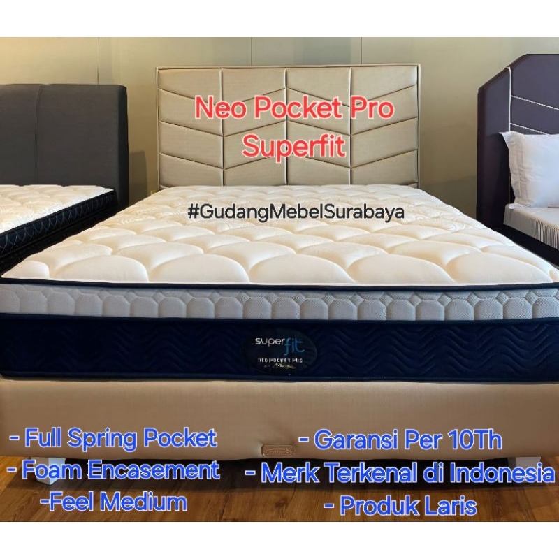 1SET NEO POCKET PRO+FOAM ENCASE (DIVAN+HB SUPERFIT) COMFORTA