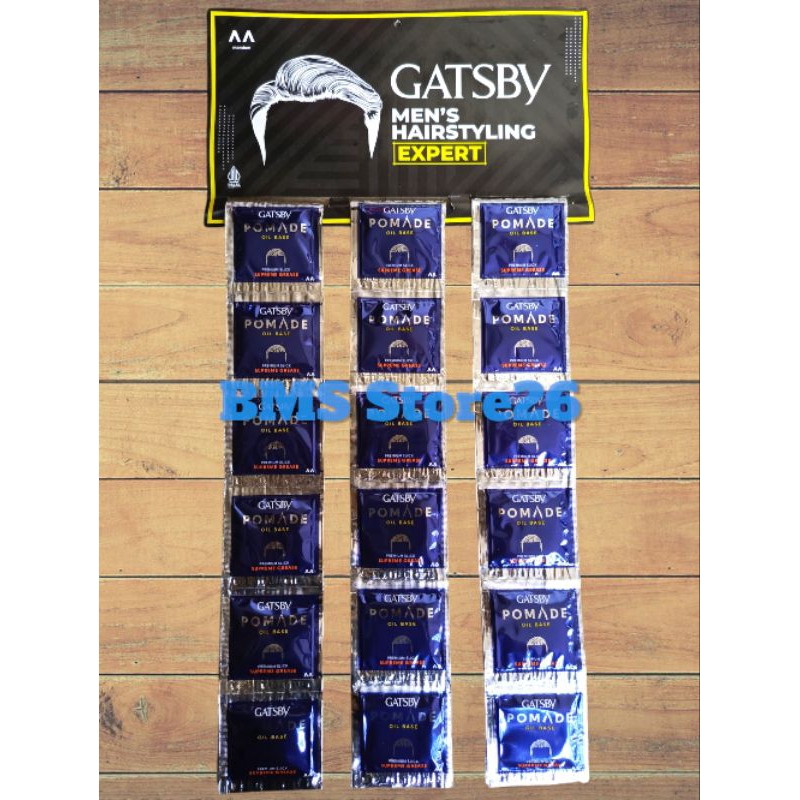 Gatsby Pomade Sachet - Gatsby Pomade Minyak Rambut Isi 36 Pcs