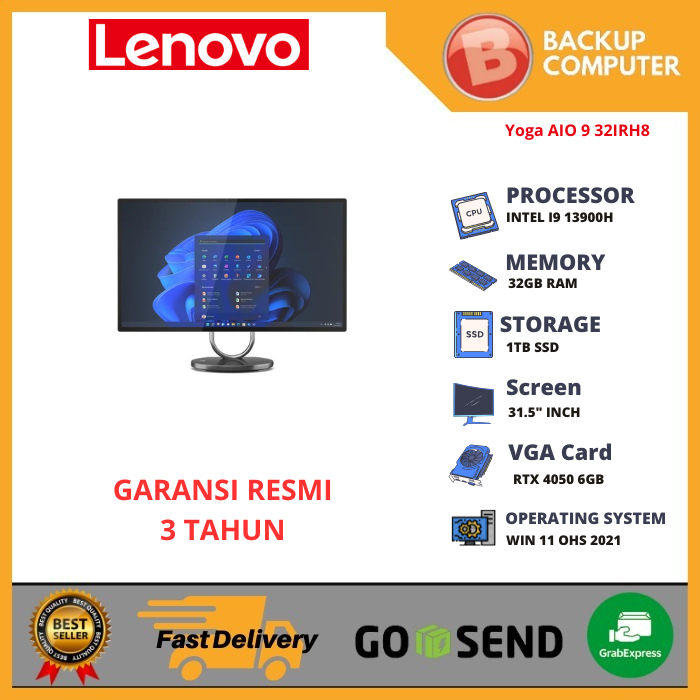 LENOVO AIO YOGA 9 32IRH8 F0JH002LID I9 13900H 32GB RAM/ RTX 4050 6GB