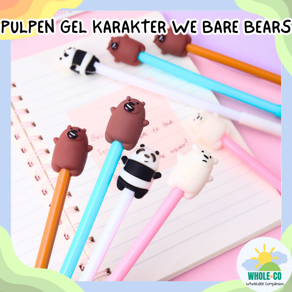 

Pulpen Gel Karakter We Bare Bears Premium Beruang Grizzly Panda Ice Bear Lucu Unik Imut Termurah Grosir COD