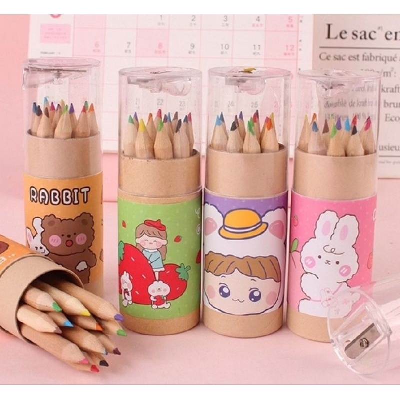 

Pensil Warna 12 warna dalam tabung