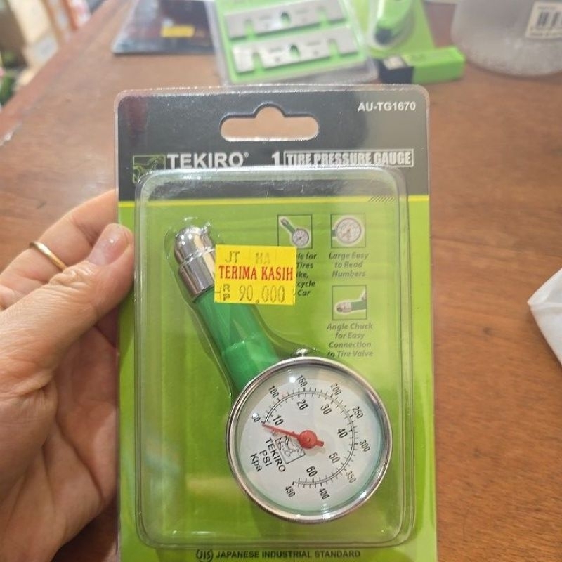 pengukur tekanan angin ban 60PSI tekiro / pengukur tekanan angin ban tekiro 60 PSI / tire pressure g