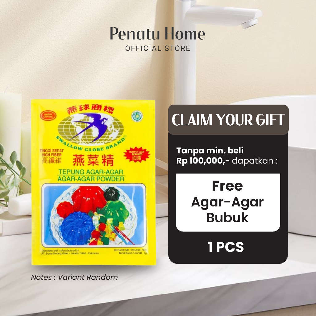 

[ Penatu Home ] Agar - Agar Satelit Powder 5 Gram