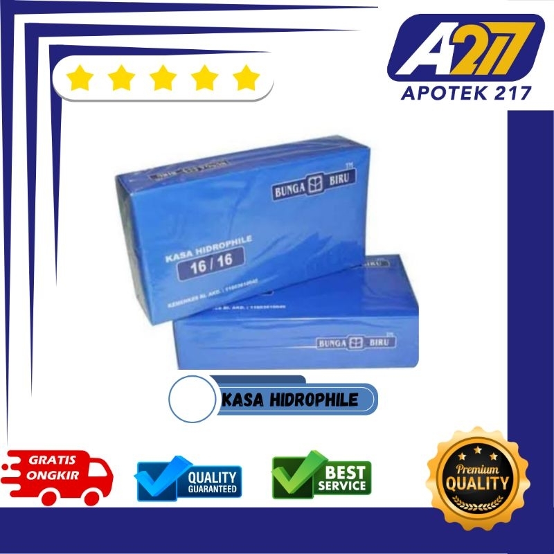 KASA POTONG BUNGA BIRU
