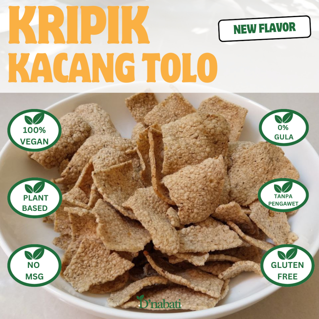 

(PROMO BELI 6 dapat 8) Kripik Nabati 100% PLANT BASED by D'nabati