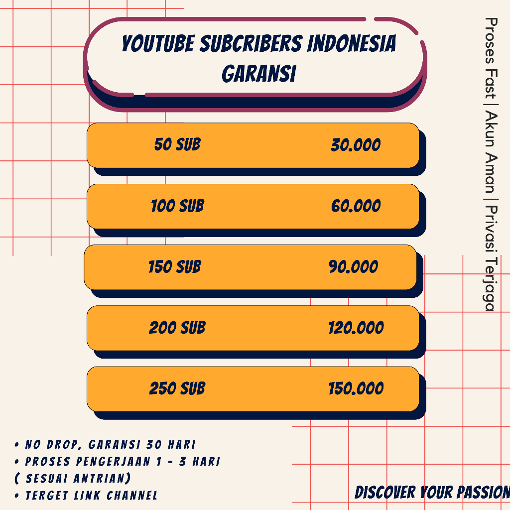 Youtube Subscriber Garansi | Youtube Subscriber Indonesia | Youtube Subscriber Garansi Super Fast
