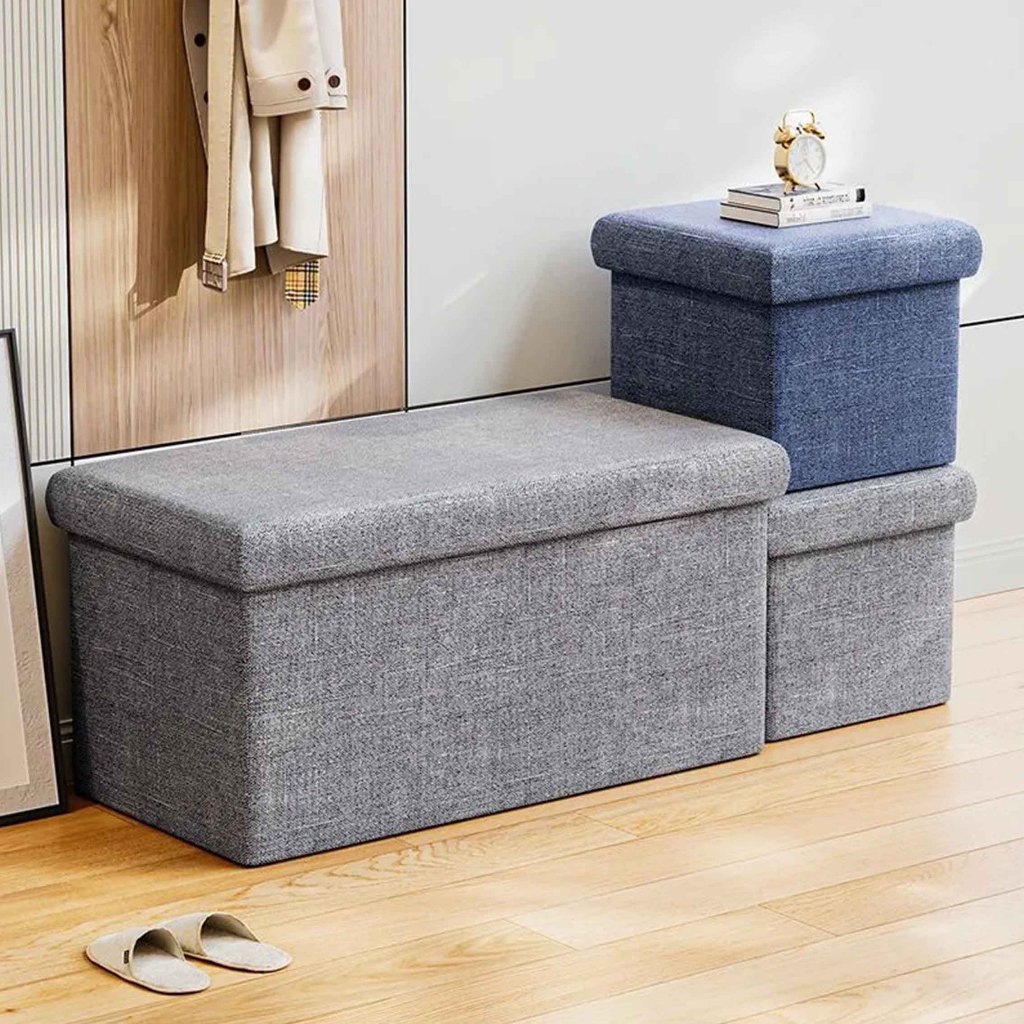 Kursi Box Bangku Lipat Box penyimpananStorage Box Sofa Tempat Penyimpanan Barang Serbaguna Kursi