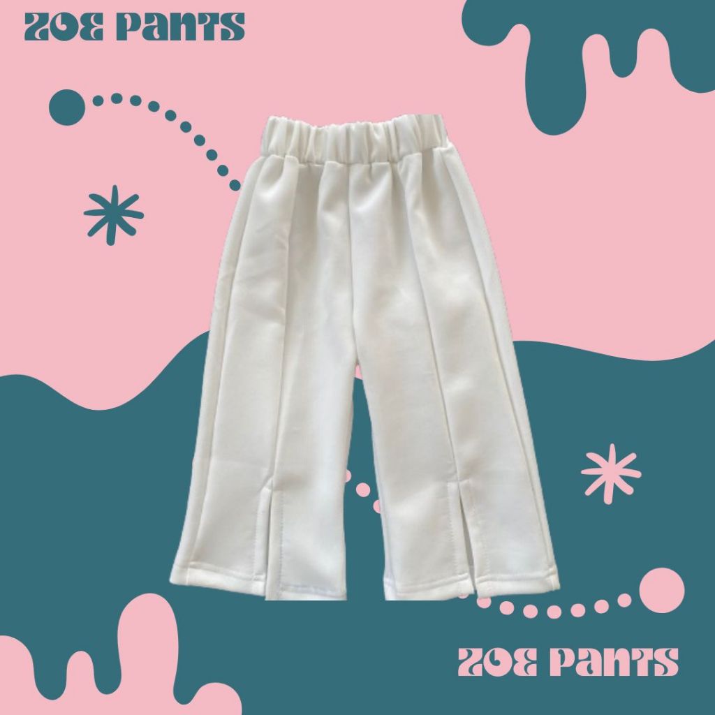 ZOE PANTS CUTBRAY SCUBA BELAH DEPAN