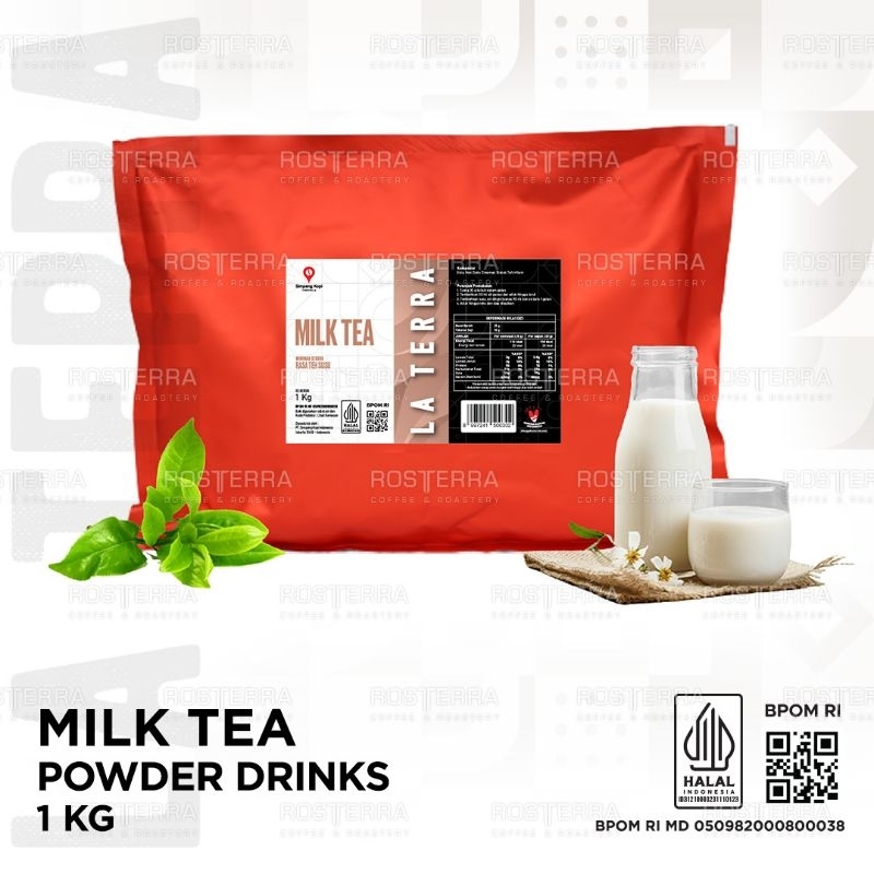 

Powder Premium Milk Tea Drink Bubuk Minuman Rasa Teh Susu 1kg La Terra
