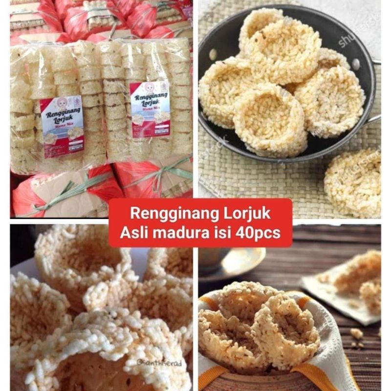 

Krecek mentah Rengginang Lorjuk rengginang ketan gurih enak khas Madura isi 40pcs