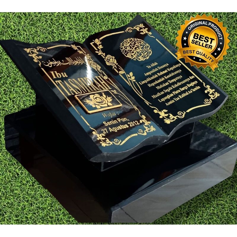 Batu Nisan Granit Ukir Model Buku