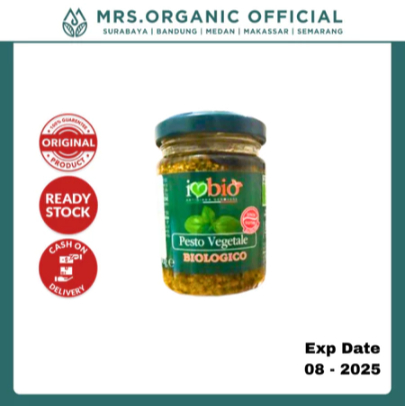 

ARTIGIANA Saus Masak Saus Pesto Khas Italia Genovese Organic Cheese Free Pesto 130 gr