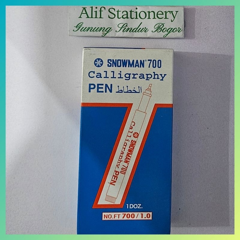 

Pulpen Pena Snowman 700 Calligraphy Pen 1.0 (12 PCS)