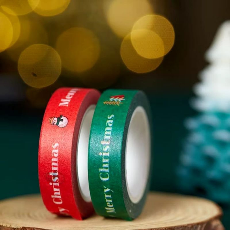 

SELOTIP TOPLES EDISI NATAL CHRISTMAS WASHI TAPE 1 ROLL 10 M