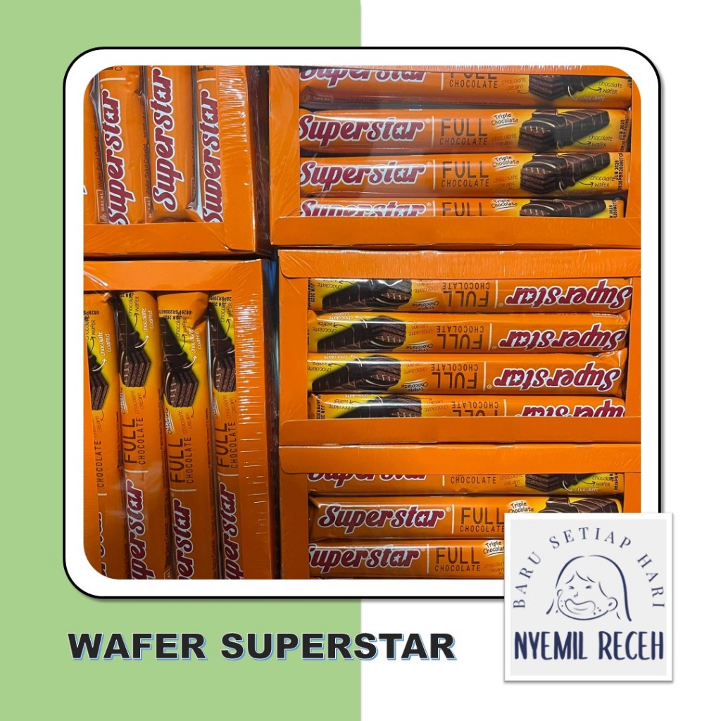 

Superstar | Wafer Superstar | Wafer Cokelat Isi 20pcs X 16gr