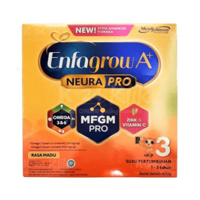 

Enfagrow A+ 3 (1 - 3 tahun) 400 gram Vanilla