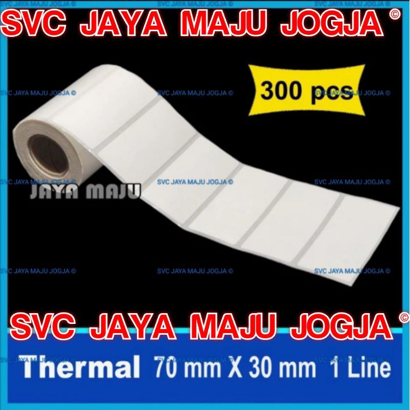 

PROMO KERTAS STIKER THERMAL 70X30 7X3 CM 7 CM X 3 CM 1 BARIS ISI 300 || LABEL TANPA RIBBON DIRECT THERMAL BARCODE || 70 X 30 THERMAL TOP COAT - 1 LINE - FACE OUT - ISI 300 PCS || 7X3 - BUTIK CLOTHING DISTRO TOKO BAJU PAKAIAN MUSLIM GAMIS