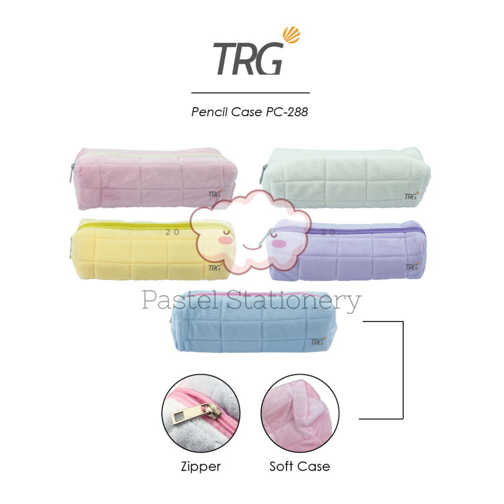 

TRG Soft Pouch Zipper Pencil Case PC-288 - Tempat Kotak Pensil Bulu Lembut Alat Tulis TRG