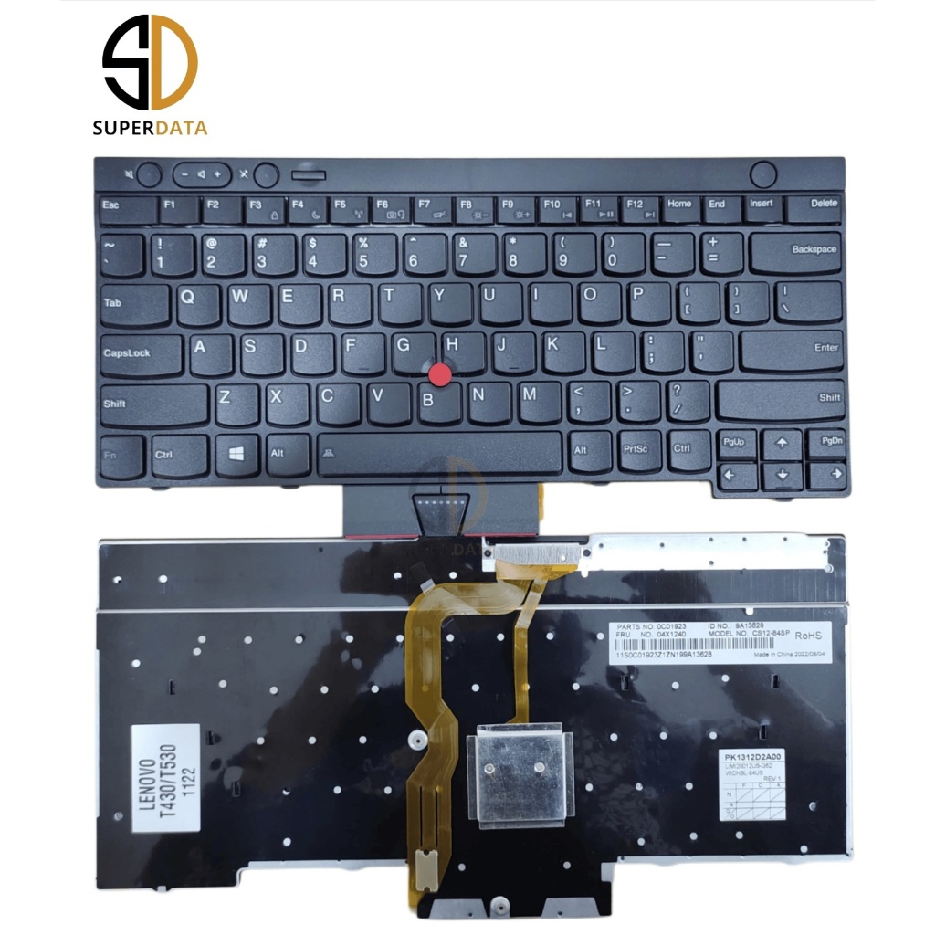 Keyboard Lenovo T430 / T530 Hitam