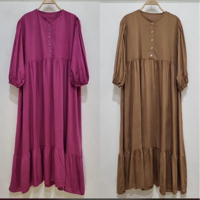 midi dress katun rayon twill tiffany