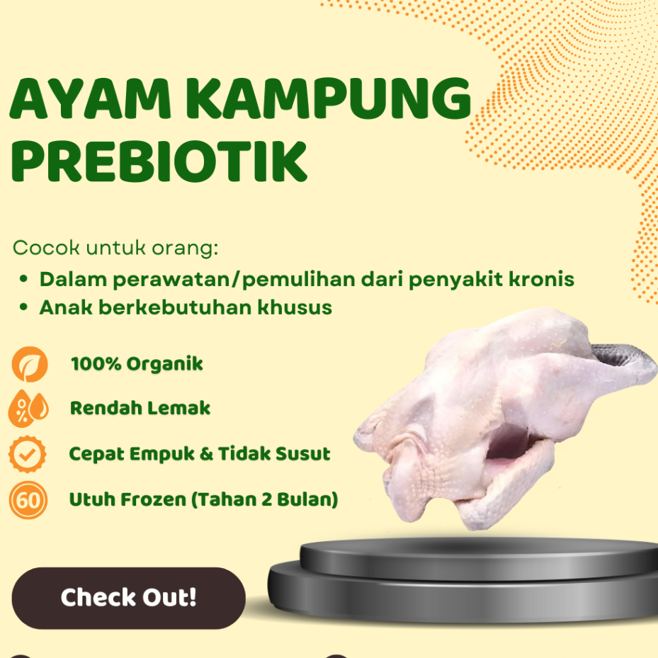 

Ayam Kampung Probiotik / Prebiotik Morning Picks