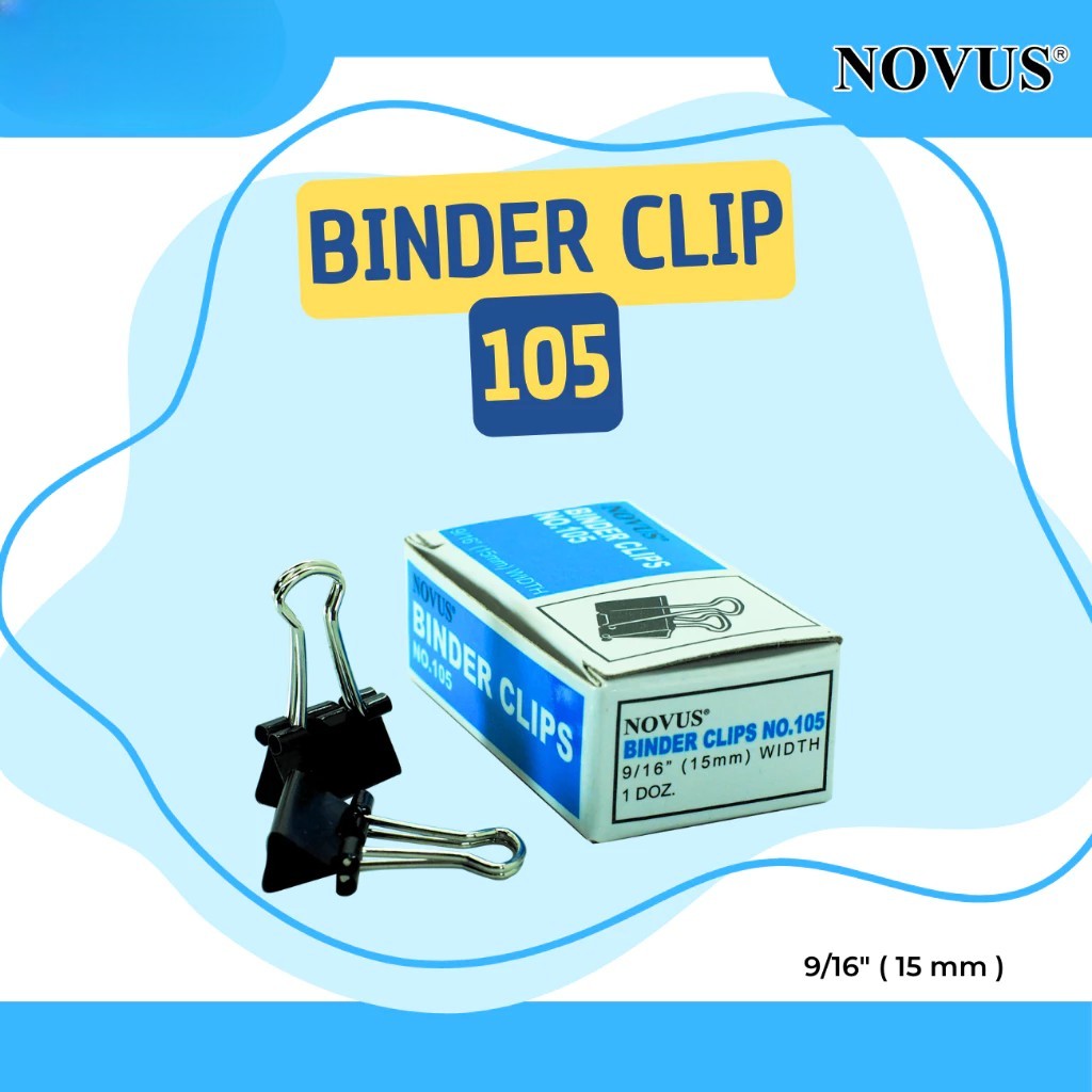 

Novus Binder Clip/Klip Kertas 105