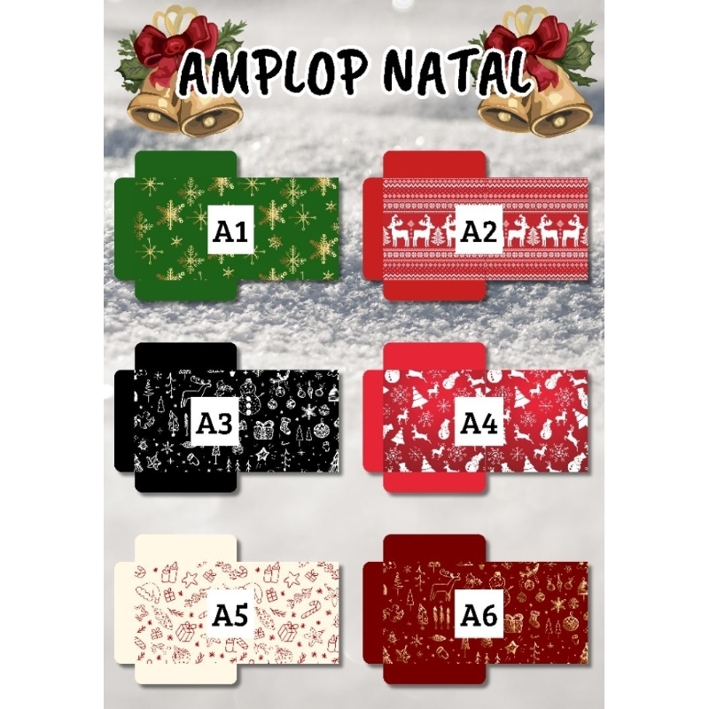 

Amplop Natal Isi 5 PCS/Amplop Natal Termurah/Amplop Natal Murah/Amplop Christmas/Christmas Envelope