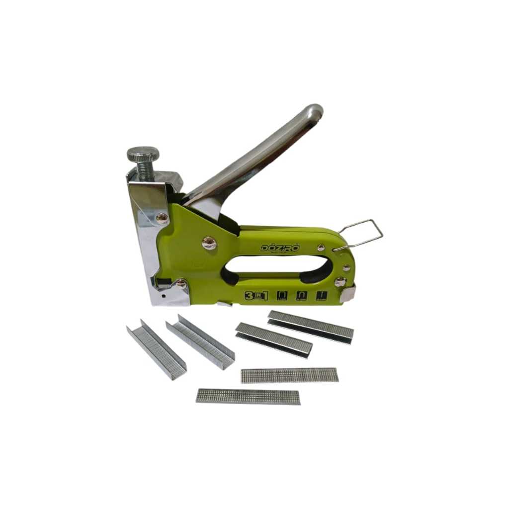 Doziro Staples gun tembak 3 in 1 / Steples hekter jok motor gun tacker manual