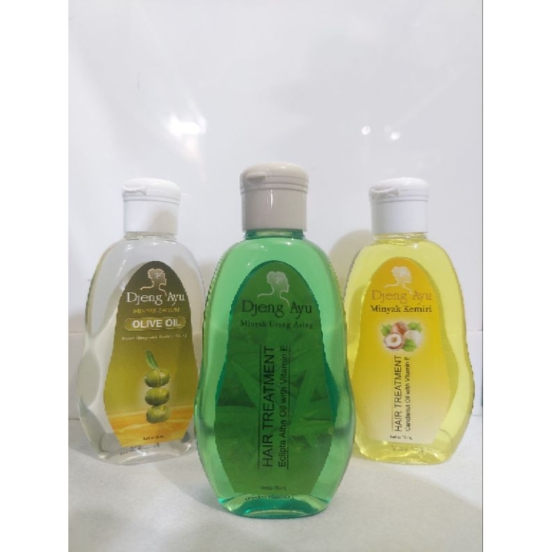 DJENG AYU Minyak Zaitun - Minyak Urang Aring - Minyak Kemiri 75ml | Original BPOM