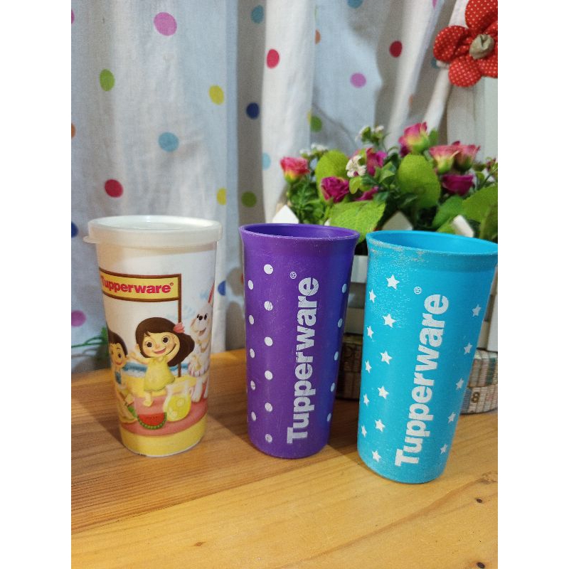 gelas /botol /tumbler 260ml/gelas minum anak  Tupperware second