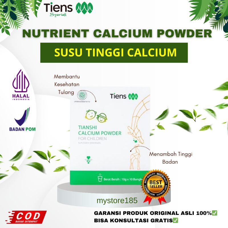 

Kalsium Herbal Tiens Nutrient Calcium Powder Susu Kalsium Terbaik Di Dunia Untuk Nutrisi Tulang Dan Peninggi Badan