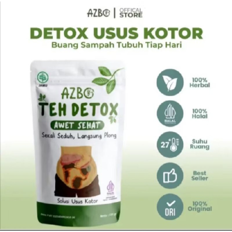 

TERPERCAYA DAN TERAMPUH//AZBO TEH DETOX ORIGINAL PEMBERSIH USUS KOTOR//DAN PENYEMBUH BERBAGAI PENYAKIT
