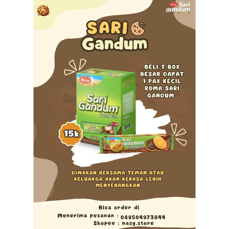 

Roma Sari Gandum coklat