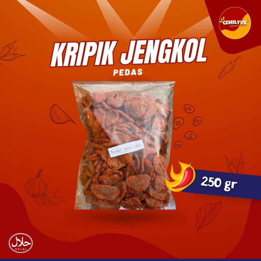 

Krupuk Jengkol Pedas Crispy 250 gr