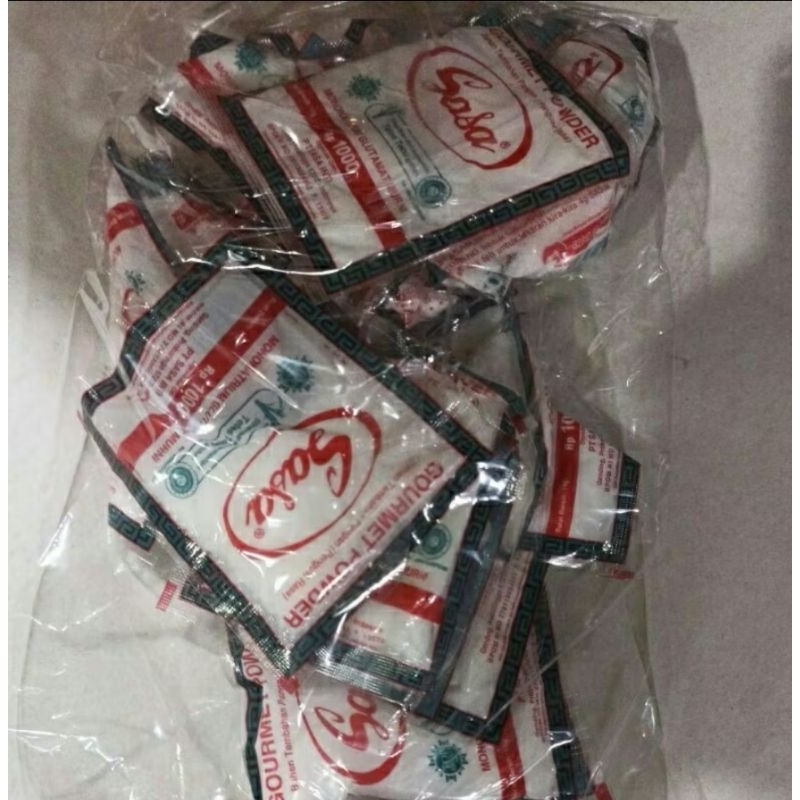 

Sasa Penyedap Rasa Micin 1000 an 1 Pack isi 10 Pcs