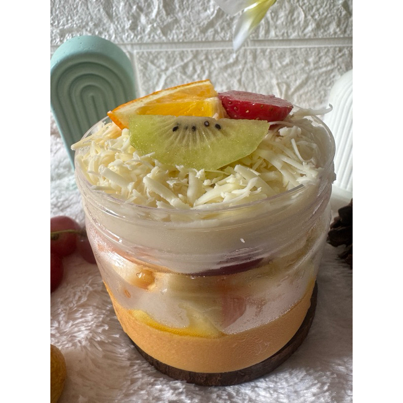 

puding mangg salad buah