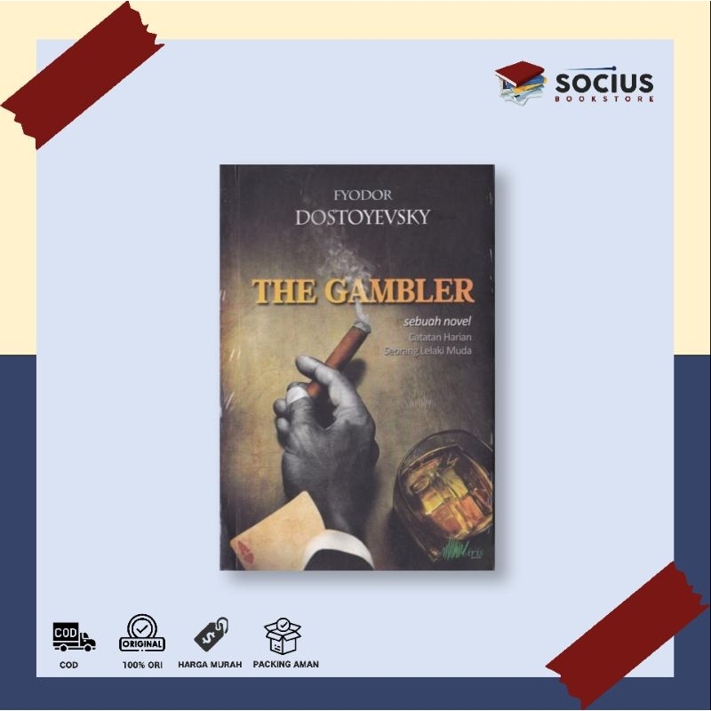 BUKU NOVEL [ ORIGINAL ] THE GAMBLER - FYODOR DOSTOYEVSKI - BYZANTIUM - SOCIUS BOOKSTORE