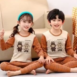 Leana58 Baju Tidur Anak Kaos Umur 1-10 Tahun