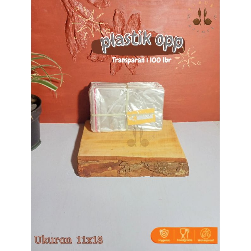 

[1 PACK]Plastik OPP bening lem perekat/ seal ukuran 11x 18 cm murah.