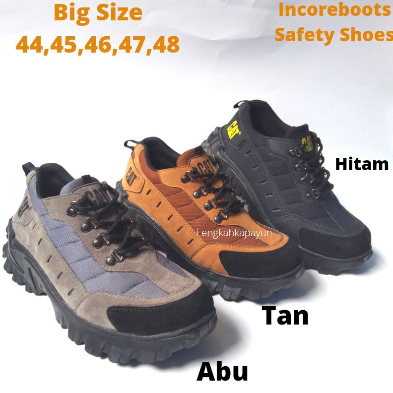 Sepatu Safety Pria Big Size 44 45 46 47 48 Ukuran Jumbo Ujung Besi
